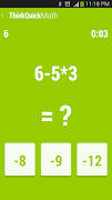 Think Quick Math imagem de tela 2