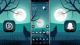 Full Moon Wolf Theme تصوير الشاشة 5