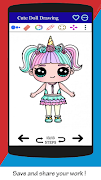 برنامه‌نما How to Draw Cute Dolls Step by Step عکس از صفحه