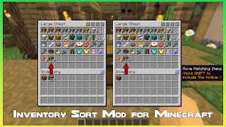 Inventory Sort Items Minecraft captura de pantalla 1
