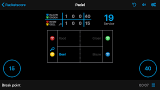 Racketscore اسکرین شاٹ 2