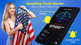 Speaking Clock - Hourly Chime screenshot 1