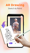 AR Drawing Sketch Paint الملصق