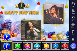 New Year Photo Frame स्क्रीनशॉट 5
