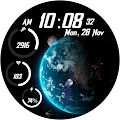 Digital Space Animated Watch