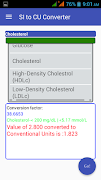 S.I/S.U CalculatorBiochemistry screenshot 1