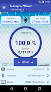 برنامه‌نما Nanopool Viewer عکس از صفحه