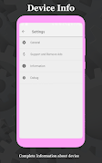 برنامه‌نما Mobile Device Info عکس از صفحه