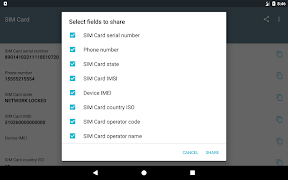 7 Schermata SIM Card