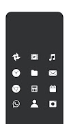 1 Schermata White Flat Icon Pack