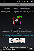 CSV Contacts Importer Screenshot 7
