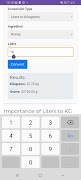 Liters to Kilograms to Liters ภาพหน้าจอ 5