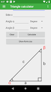 Triangle calculator تصوير الشاشة 2