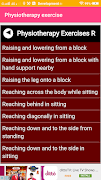 Physiotherapy exercise Guide تصوير الشاشة 3