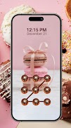 Donut Pattern Lock Screen screenshot 4