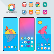 Flat Squircle - Icon Pack पोस्टर
