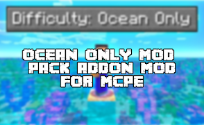 Ocean Only for mcpe Poster
