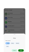3 Schermata App Manager: Battery & Network