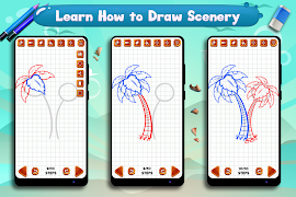 Learn to Draw Scenery & Nature captura de pantalla 5