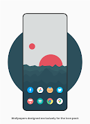 Flat Pie - Icon Pack captura de pantalla 1