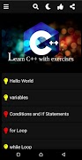 Learn C++ with exercises اسکرین شاٹ 1