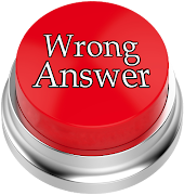 Wrong Answer Button الملصق