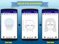 Cara Menggambar Wajah Anime screenshot 2