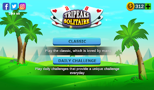 Tripeaks Solitaire Card Game screenshot 2