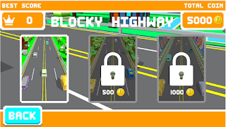 Blocky Highway: Endless Drive screenshot 1