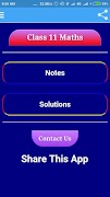 Class 11 Maths Notes And Solutions screenshot 1