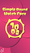 Simple Round Watch Face screenshot 1