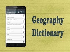 Geography Dictionary Plakat