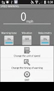 SPEED WARNING screenshot 1