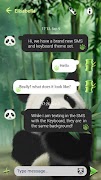 (FREE) GO SMS PANDA THEME syot layar 2