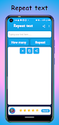 Repeat text - Text repeater captura de pantalla 1