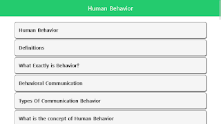 برنامه‌نما Human Behavior عکس از صفحه