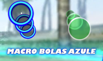 Macro Bolas Azules-Nova Macro Cartaz