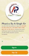 Physics By A Singh Sir plakat