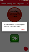Convert Memory to RAM imagem de tela 3