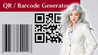 Generator kodów QR/kreskowych plakat