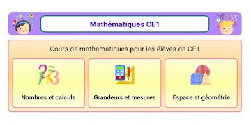 Maths CE1 постер