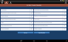 برنامه‌نما ILO MLC Pocket Checklist عکس از صفحه