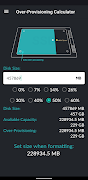Over-Provisioning Calculator स्क्रीनशॉट 2