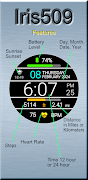 Iris509 Digital Watch Face স্ক্রিনশট 1