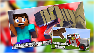 Jurassic Mod For Minecraft Pe-Dinosaurs mod syot layar 3