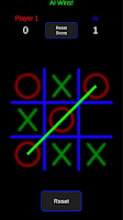 Glow Tic Tac Toe: Two players poster