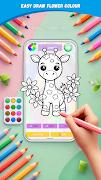 Flower Coloring Fun پوسٹر