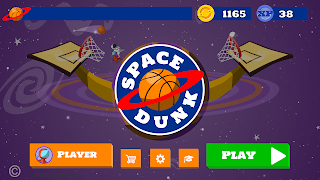 برنامه‌نما Space Dunk Basketball عکس از صفحه