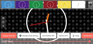 برنامه‌نما TableClock - LED Theme Clock عکس از صفحه