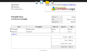 Editable Invoice Droid ảnh chụp màn hình 3
